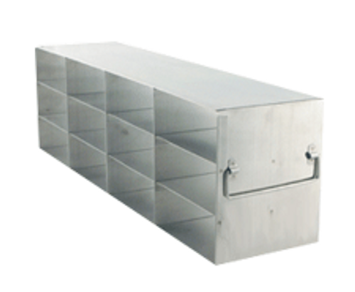 stainless steel laboratory freezer rack for 2 inch cryo boxes 12 boxes four deep by three high 
