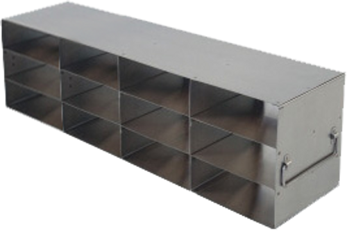 laboratory freezer rack for 100 place plastic hinged lid cryo boxes 