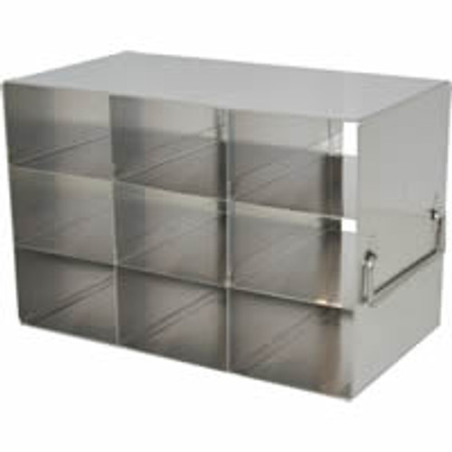 laboratory freezer rack for 50 place hinged lid plastic cryo boxes three 12 boxes 